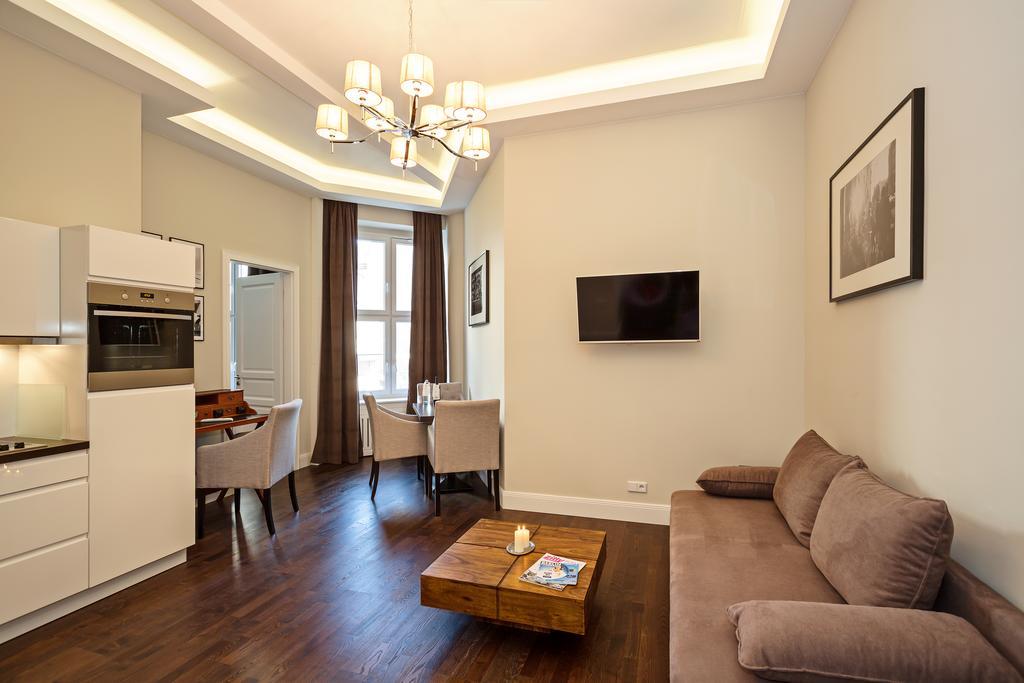 Arabel Design Apartments Berlin Exteriör bild A living room with a kitchen
